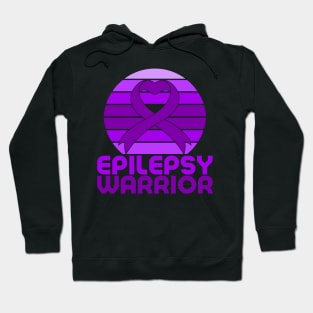 Retro Epilepsy Awareness Epilepsy Warrior Hoodie